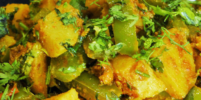 Aloo Shimla Mirch Ki Sabji