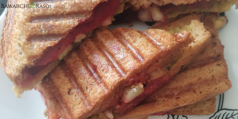 Masala Toast Sandwich