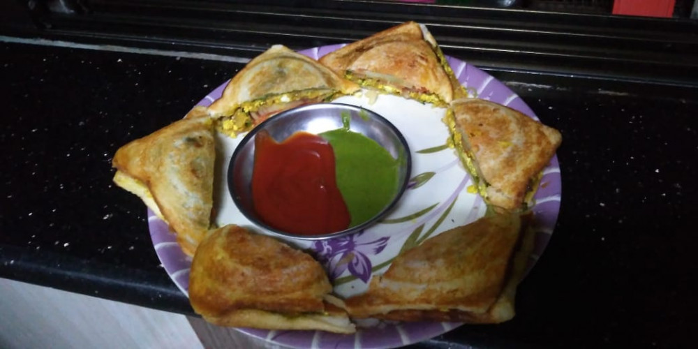 Paneer Masala Sandwich