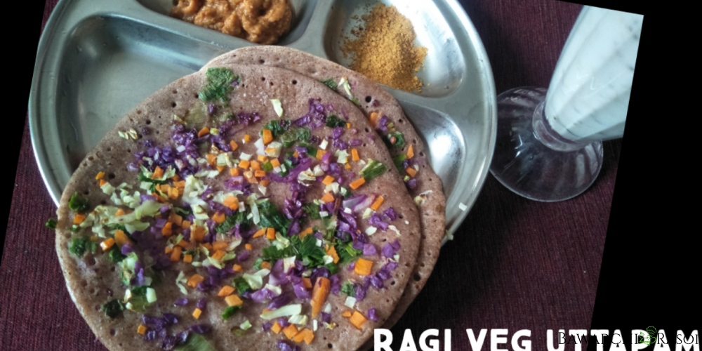 Ragi veg dosa diabetic friendly