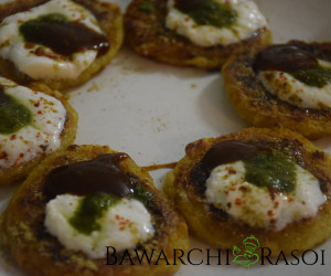 Aloo Tikki Chaat Recipe | Bawarchi Rasoi