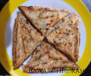 Bread Cheese Sandwich Recipe | Bawarchi Rasoi