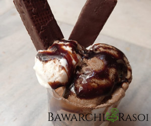 Chocolate Ice Cream Recipe | Bawarchi Rasoi