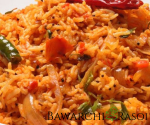Tomato Rice Recipe | Bawarchi Rasoi