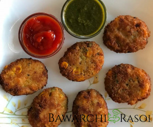 Vegetable Cutlet Recipe | Bawarchi Rasoi